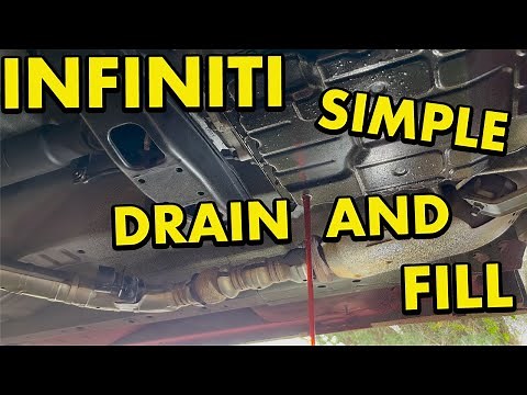 Infiniti G37 ATF Drain and Fill Simple Procedure Transmission Fluid