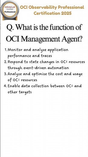 15 | OCI Observability Professional Certification 2025