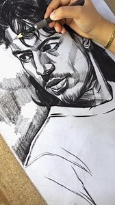 26K views · 623 reactions | Here’s a sketch I’ve been working on—a man in a classic white shirt. His face is so expressive; those deep-set eyes seem to hold a world of secrets. You can see the thoughtfulness in his expression. It’s like a blank paper that can tell a million thoughts.✨ Medium :Pencil Sketch✍ Size:12/24 Inch Music: SHUNNO - BEDONA | Shadow | Facebook