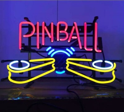 Pinball Machine Video Game Room Wizard 20"x16" Neon Sign Light Lamp Beer Bar Pub | eBay