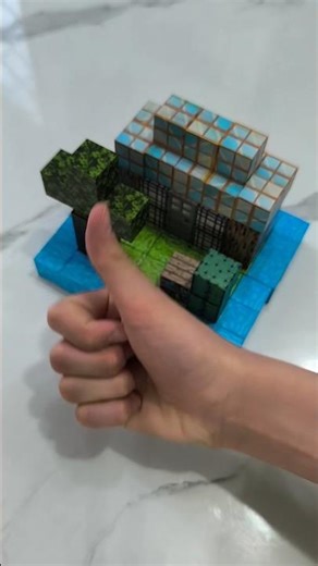 Building Islands | Noob vs Pro vs Hacker 💎 | Minecraft Magnetic Blocks