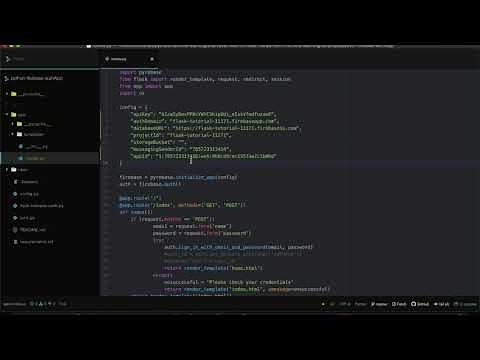 Flask-Firebase Authentication - simple, easy webapp