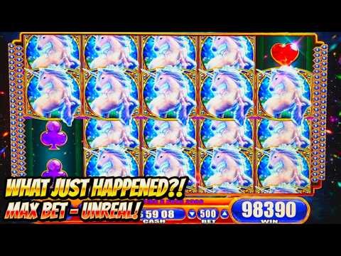 🦄UNREAL! – WHAT JUST HAPPENED! INSANE WIN on Mystical Unicorn Slot! WMS Classic MAX BET Live Play