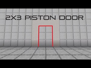 Minecraft Bedrock 2x3 Flush Piston Door - 2 Minutes To Make!