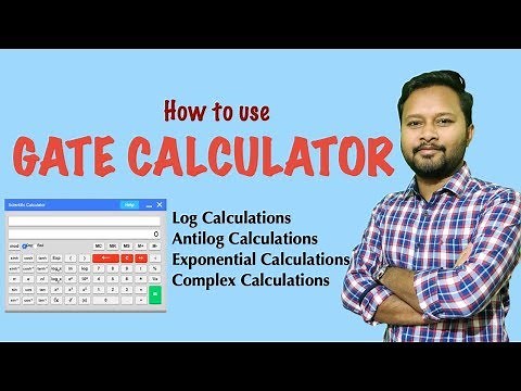 Using GATE Calculator | Log / Antilog / Exponential Calculations
