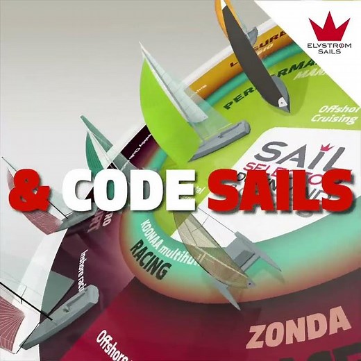 Sail selector guide downwind and code sails