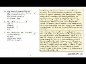 TOEIC Listening 2023 Part 4 có đáp án chi tiết #1
