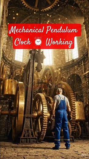 Mechanical Pendulum Clock Working Mechanism #mechanism #clock #mechanical #shorts #ytshorts