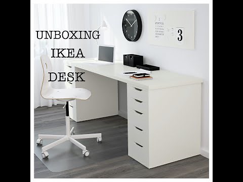 UNBOXING AND ASSEMBLING IKEA LINNMON/ALEX DESK