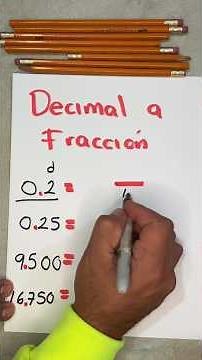 How to easily and quickly convert from decimal to fraction #mathematics #maths