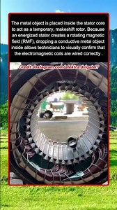Watch This Metal Ring Spin Inside An Induction Motor Stator