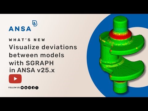 Visualize deviations between models with SGRAPH in ANSA v25.x