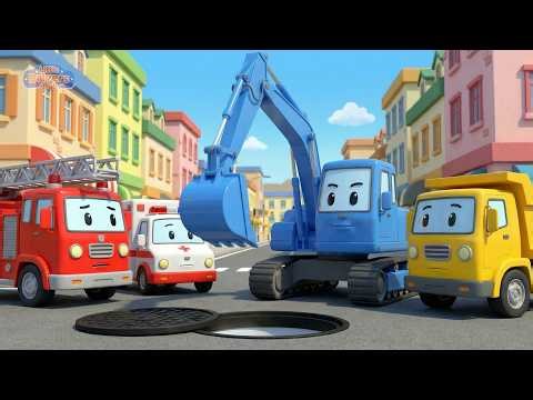 Oh No! Baby Duck Rescue 🦆🚓 Police Car & Helicopter Team | Safety Song for Kids
