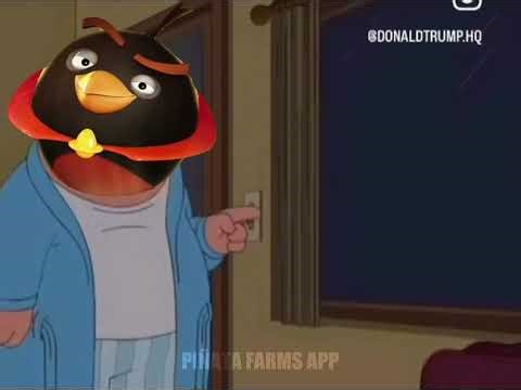Angry Birds Space Bomb Turning The Lights On And Turning Them Off.