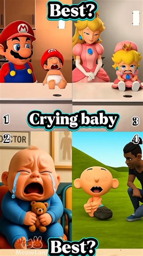 😭Crying Karma2#mario #supermario #funny #animation #cartoon #babymario #feedshorts #trending #fyp#2#