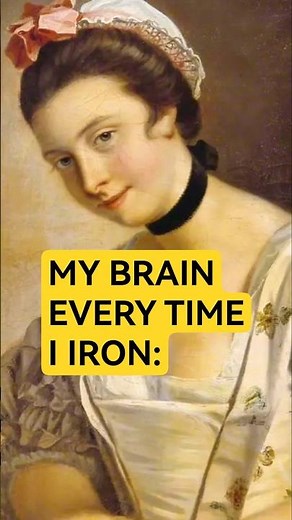 Funny Vintage Art Memes: Women Ironing Like Everyday Struggles