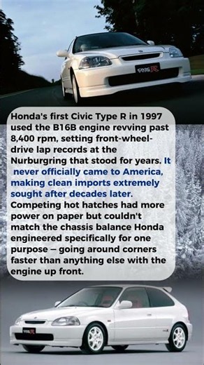 The Honda Civic Type R EK9 Made Every Front-Wheel-Drive Brand Look Slow