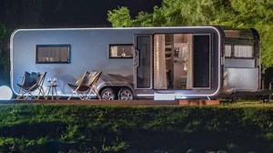 Inside the £80,000 luxury caravan with French doors and a bathroom like a spa