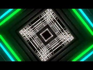 4K Neon Tunnel - Endless VJ Loop