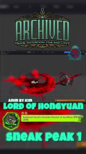 Archived Lord of HongYuan Weapon Sneak Peak 1 #roblox #archived #libraryofruina #short
