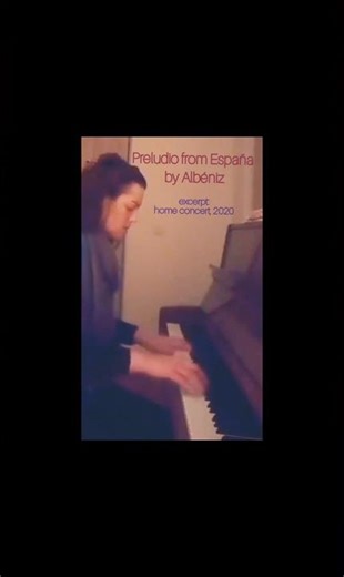 Preludio from España by Albéniz: Saileog Ní Cheannabháin, 2020 concert at home #albeniz #piano