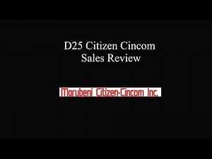D25 Citizen Cincom Sales Review