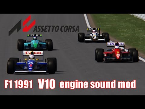 Assetto Corsa F1 1991 V10 engine sound mod