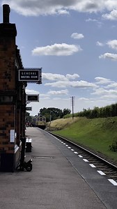Class 33 (D6535) pass through Quorn and Woodhouse station on the Great Central Railway. #trains #diesellocomotive #britishrailways #railways #trainspotting #heritagerailway #class33 | Adrian Watson