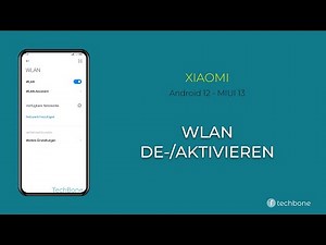 WLAN de-/aktivieren - Xiaomi [Android 12 - MIUI 13]