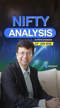 Nifty Prediction For Tomorrow 24th June 2026 By Rohit Srivastava | Indiacharts