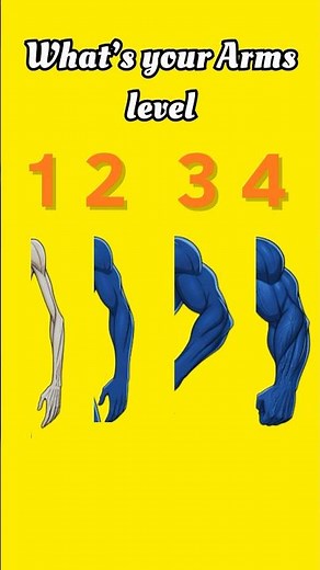 Which arm level are you? #fitcheck #musclebuilding