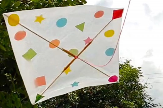 Le tuto simple pour fabriquer un cerf-volant coloré avec les enfants