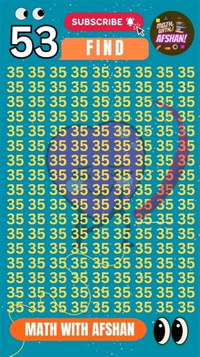 Find 👉 53 number puzzle🧩 IQ Level Math Puzzle #iqtest #quiz #puzzle #logicriddles #logicpuzzle
