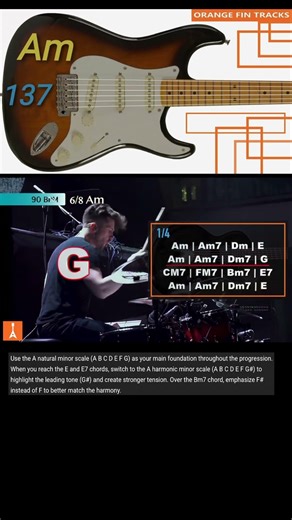 Cinematic Ballad Backing Track in A Minor #backingtrack #guitar #guitarchords