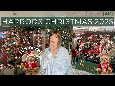 Harrods Christmas 2025 Shop Is NOW OPEN! ✨ [4K]