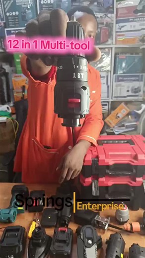 12-IN-1 POWER TOOLS BOX — ONE BOX, ENDLESS POSSIBILITIES! 🔥 Why buy tools one by one when everything comes in one powerful box? 😎 The 12-in-1 Power Tools Box is the ultimate setup for fundis, workshops & serious DIY work. 🧰 What you get: ✔ Multiple power tools in one heavy-duty box ✔ Ready for drilling, cutting, grinding, sanding & more ✔ Saves money, space & time ✔ Ideal for construction, repairs & installations ✔ Easy to carry, store & organize Whether you’re starting out or upgrading your 