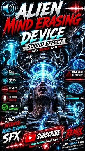 Alien Mind Erasing Device Sound Effect | Sci-Fi Horror SFX 👽