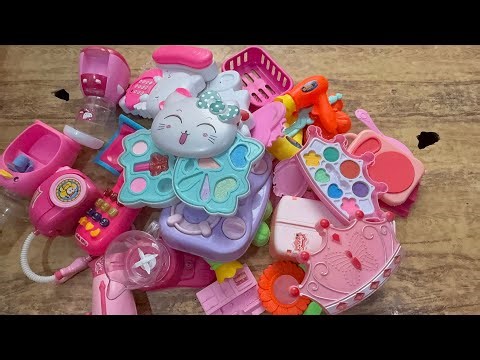 3:23 Minutes Satisfying Unboxing Hello Kitty Tiny Barbie Doll Makeup Set Kit | ASMR | Cute Mini Toys