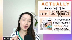 17K views · 730 reactions | Use ACTUALLY to give surprising information. | Arnel's Everyday English | Facebook