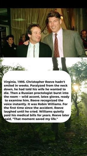 Robin Williams Walked Into Christopher Reeve's Hospital Room & Made Him Laugh For The First Time