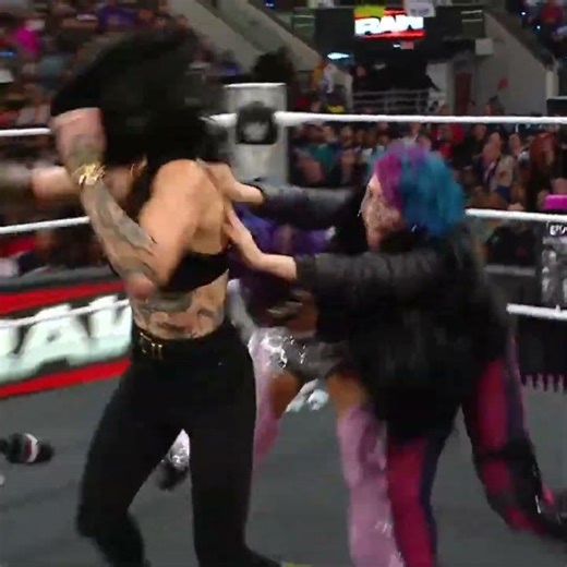 Kabuki Warriors & IYO SKY Take Down Rhea Ripley | WWE Raw Moment 😬