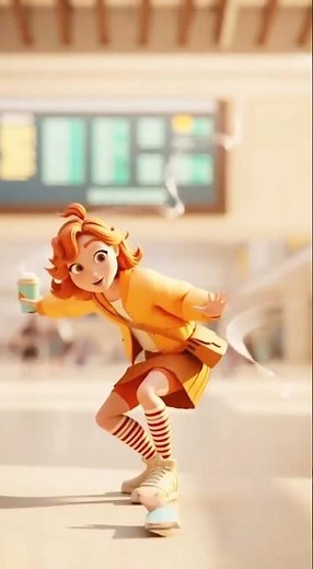 🎬 ML015 | Airport Luggage Launch ✈️💼💥 | Funny 3D Animation Short #AIshorts