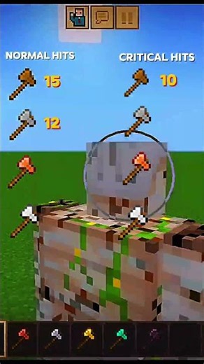 Iron Golem Vs mincraft exes 🤔 #gaming