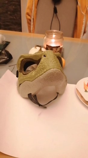 Tutorial for painting a Dino mask for new Furries! Just keep in mind this will take a while to do #dinomasktutorial #dinomask #foryoupage #furry #uk