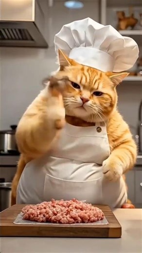 MASTER chief AI CAT|ai cat cooking food|ai super cat chefe