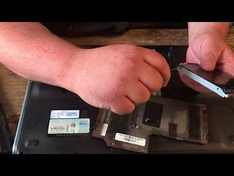 How to remove and install a new hard drive in a HP Pavilion DV7 laptop