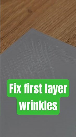 How to fix wrinkles on the first layer