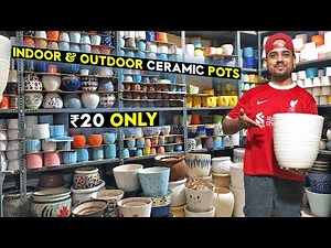 #ceramicpots & #planters Starting ₹20 Only | #indoorpots #outdoorpots | Best Place For Ceramic Pots