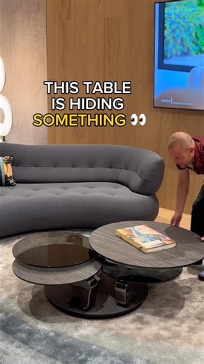 This Table Has a Secret 👀 #spacesavingfurniture #coffeetable