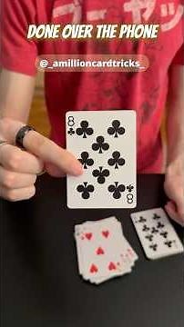 A Card Trick Without Touching The Deck?! #magic #tricks #performance